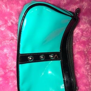 Blue and plank mini holder/coin purse